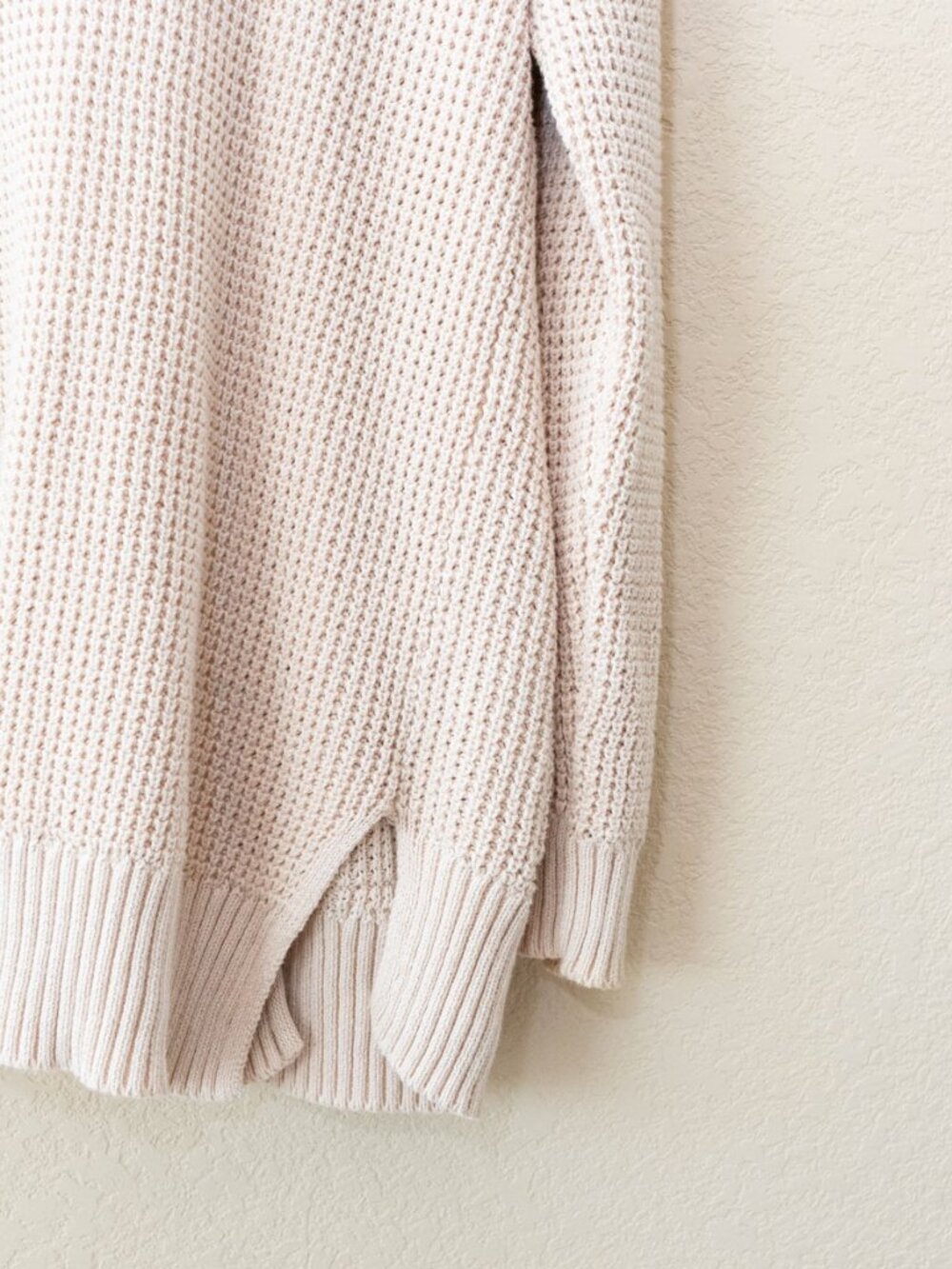 Universal Thread Beige Open Knit Cardigan Medium Cotton Open Front Pocket Sweate - Picture 14 of 14